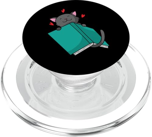 Katze liest ein Buch PopSockets PopGrip für MagSafe