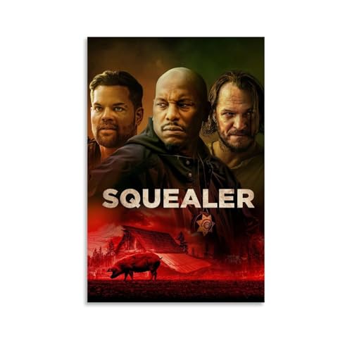 Sque Film Aler Horror-Thriller, Retro-Filmposter, Wandkunst, Leinwand, ästhetisches Cover, Poster, Vintage-Musik und Filme, dekoratives Gemälde für Wohnzimmer, Schlafzimmer, 50 x 75 cm, ungerahmter