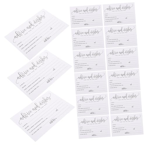 Parliky 50 Stück Elegante Hochzeitstischkarten Beschreibbar für Hochzeitsbankett Dekorationskarten mit Platz für Persönliche Glückwünsche und Festliche Botschaften