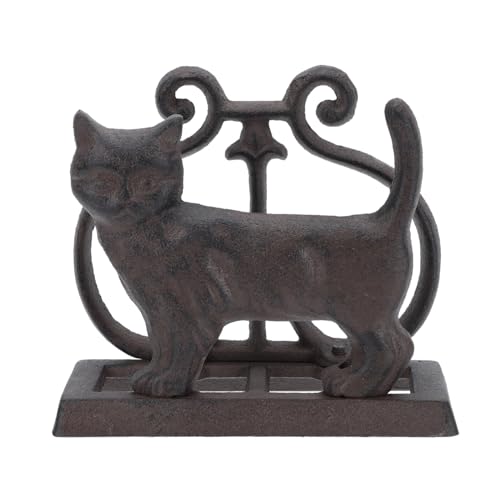 FONDOTIN Retro Stil Eisen Serviettenhalter Katzenform Kompakt und Platzsparend Hält Papierservietten Trocken und Griffbereit für Restaurant Küche Bar Party und Picknick