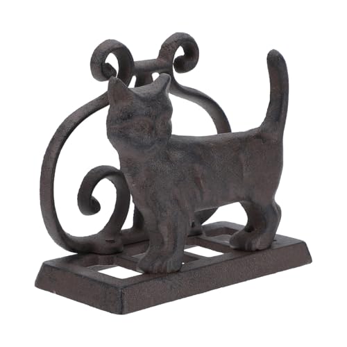 Homoyoyo Retro Gusseisen Papierhandtuchhalter Kreativer Serviettenhalter und Menüständer Robuster Tissue Organizer für Restaurant Bar und Küche Dekorativer Küchenrollenhalter im