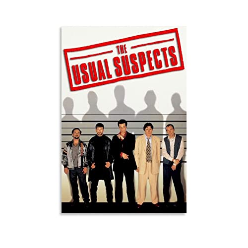 MINGYANMAO Wanddeko Poster 50 * 70cm American Neo-noir Mystery Thriller Movie I soliti sospetti Stampa dipinti per soggiorno Camera da letto Decorazione Senza Cornice