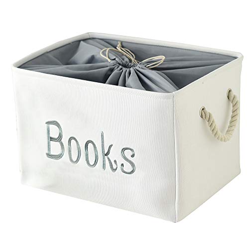 INough Bücher Aufbewahrungsbox Aufbewahrungskorb für Kinder, Kallax Boxen Bücherkorb Kinder groß Aufbewahrungsbox für Kinderzimmer/Klassenzimmer/Schlafzimmer