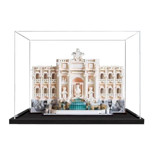 Acryl-Displaybox für Lego 21062 Roman Wunschbrunnen, transparente, staubdichte Displaybox, kompatibel mit Lego 21062 Modell (Modell nicht im Lieferumfang enthalten) (2 mm)