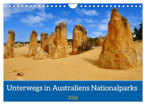 Unterwegs in Australiens Nationalparks (Wandkalender 2026 DIN A4 quer), CALVENDO Monatskalender: Außergewöhnliche Nationalparks in Northern Territory und Westaustralien (CALVENDO Natur)