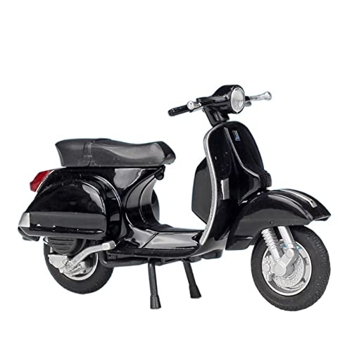 flrian Für Vespa PX GTS 125CC 946 1:18 Statische Druckgussautos Sammlerstücke Bastler Motorradmodelle Spielzeug Roman Holiday Collection Motorrad-Modelle(PX Black)