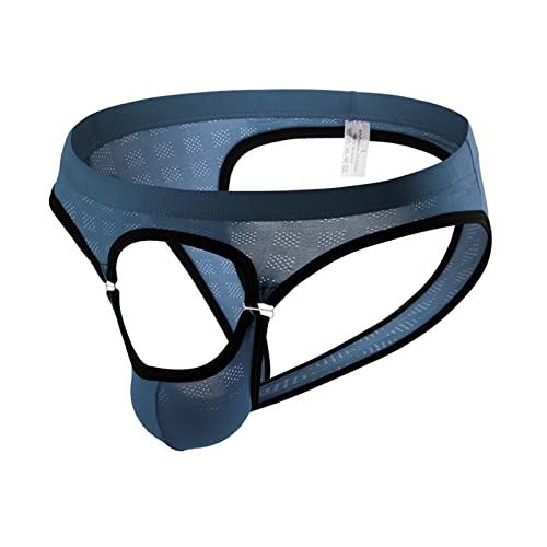 Herren Tangaslip Slips Loch Tanga Unterwäsche Undichter Arsch Sexy Reizwäsche Gay Clubwear Party Thong G-String Niedrige Leibhöhe Atmungsaktive Unterhose Dessous Low Rise Erotische Ouvert Briefs