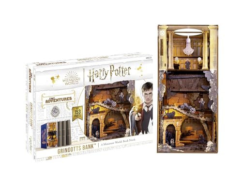 Revell Tiny Adventures, Gringotts Bank Harry Potter, Magische Miniaturwelt der Gringotts Bank, Handgefertigte Buchstütze, Perfekt für Sammler und Harry Potter Fans