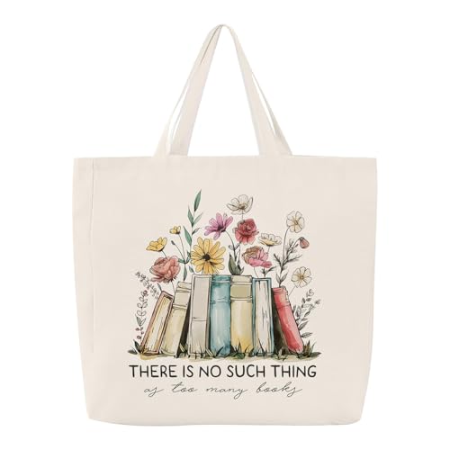Onperpoe Stoffbeutel Bedruckt Stofftasche Tragetasche Damen Einkaufstasche Geschenke Wiederverwendbar Aesthetic Tragetaschen Baumwolltasche Leinentasche Geschenk Buchliebhaber 40x35cm
