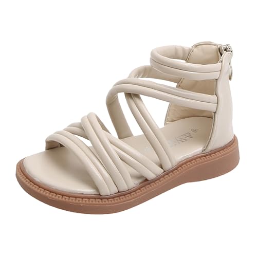 Generisch Flache Sandale Mädchen Sandalen Open Toe Strappy Sommer Schuhe Kleid Sandalen für Mädchen