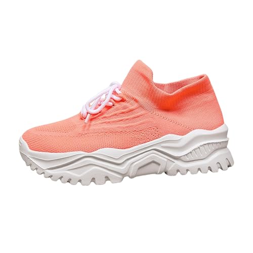Generisch Sneaker Damen Atmungsaktiv Turnschuhe rutschfest Walkingschuhe Atmungsaktive Mesh Laufschuhe Leichte Freizeitschuhe Mit Dicker Sohle Sneaker Damen Weichen Sohle Joggingschuhe
