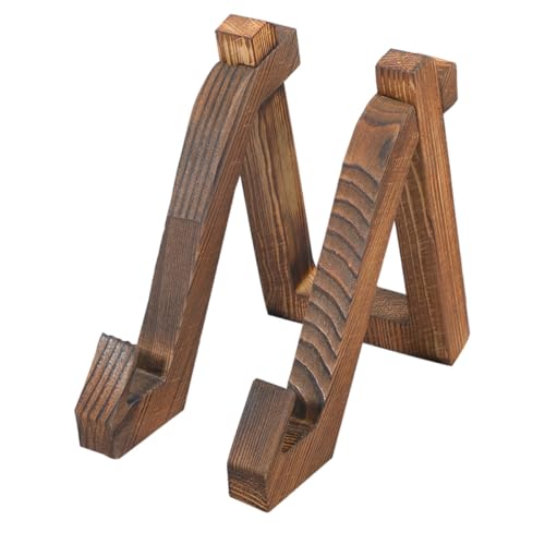 GARVALON Holz Kochbuchständer mit Stabilem Standfuß Vielseitiger Rezepthalter für Küchentheke Minimalistischer Leseständer für Küche und Büro