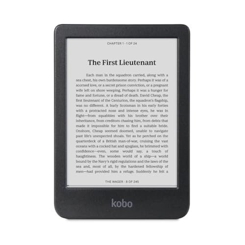 Kobo Clara BW | eReader | 15,2 cm (6 Zoll) blendfreier Touchscreen mit ComfortLight PRO | Dunkelmodus-Option | Hörbücher | wasserdicht | 16 GB Speicher | Schwarz