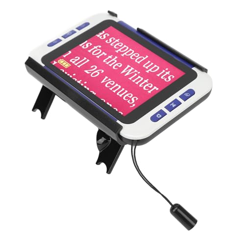 5-Zoll-Digitalvideolupe, 2-48X 26 Farben Tragbare Tragbare Elektronische Lupe Lesehilfen Für Senioren, Sehbehinderte, Sehbehinderte, Amblyopie(EU)