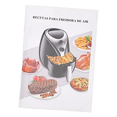 GRIRIW Englische Rezepte Zubehör für Heißluftfritteusen Praktisch und Kompakt für Einfache Zubereitung und Lagerung