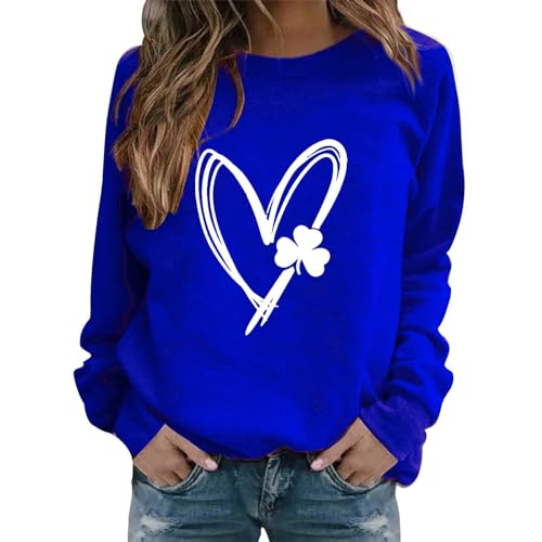 XUEJIANN Hoody Damen Ohne Kapuze Baumwolle - Pullover Damen Oversize Kurz - Winterpullover Warm Elegant Große Größen Kapuzenpulli Grün Hoodie Oversize Mit Print Langarmshirt Sport Sweatpullover