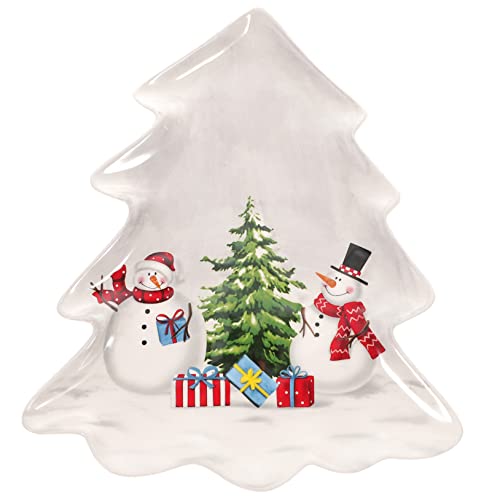 ABOOFAN Aufbewahrungstablett für Weihnachtsbaum, Aufbewahrungsteller, Nordisch, Weihnachtsplatte, zufälliger Stil