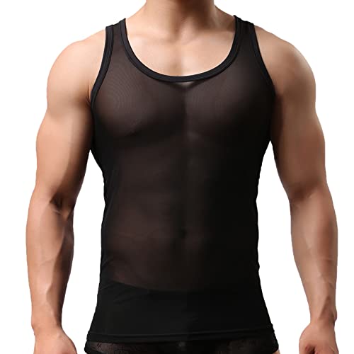 Deal des Tages String Tanga Männer Sexy Unterhose Shirt Wäsche Bulge Boxershorts Lack Body Schwarz,Einheitsgröße