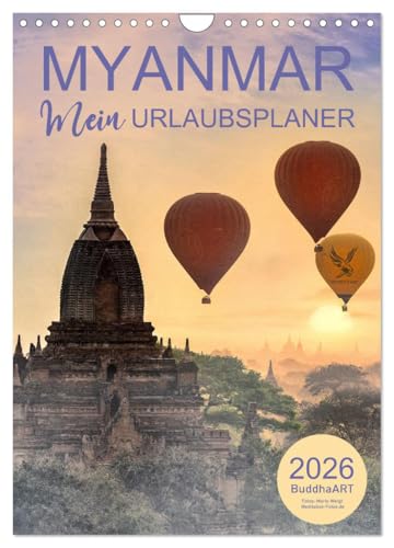 MYANMAR - Mein Urlaubsplaner (Wandkalender 2026 DIN A4 hoch), CALVENDO Monatskalender
