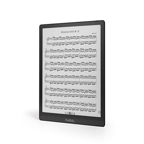 PADMU 4 – E-Ink Tablet für Musiker mit App – E-Reader-Writer – Seitenausgabe mit Bluetooth-Pedal – Einsetzbar bei Allen Lichtverhältnissen