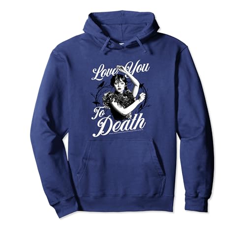 Wednesday Valentinstag Love You To Death Pullover Hoodie