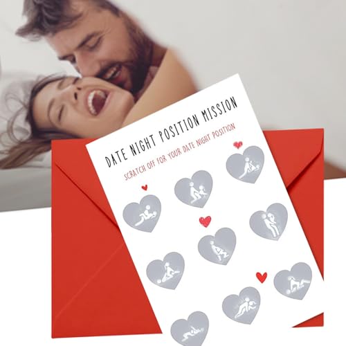 QUEEN'S STORY Love Game Poster - Sexstellungen Zum Rubbeln, Sexpositionen Sex Rubbelkarte, Lustige Interaktive Spiele, Paar Date Night Game für Perfektes Pärchen Geschenk Boyfriend Gift