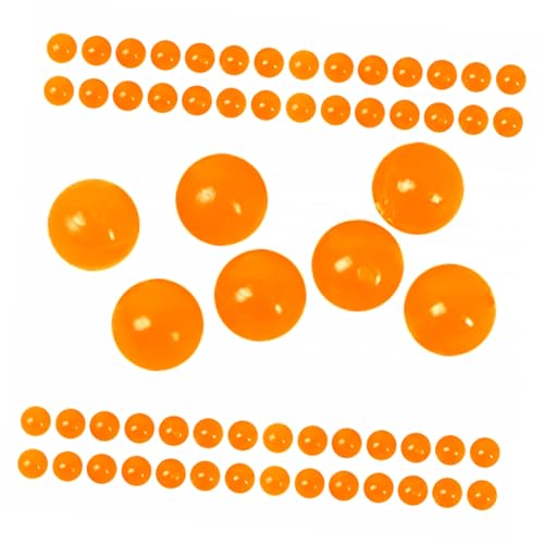 UKCOCO 100 Stück Kaviarimitat Simulationsfutter Simulationsspielzeug Für Künstliche Nahrung Sushi- Japanische Spielzeuge Japanisches PVC Yellow