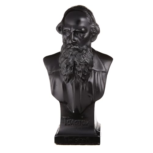 danila-souvenirs russischer Schriftsteller Lew Tolstoi Stein Büste Statue Skulptur 14,5 cm