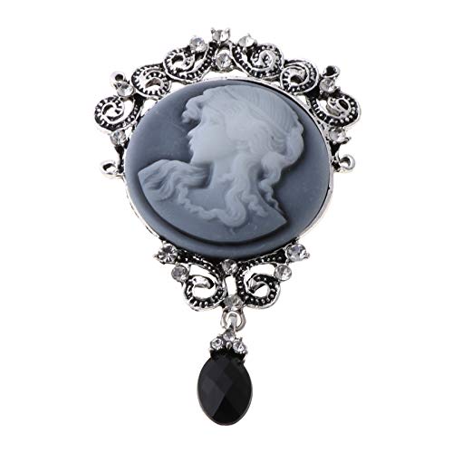 Elegante Antike Cameo Brosche Pin Anhänger Vintage Emaille Pins Tasche Kleidung Revers Schmuck Geschenk Für Frauen Junge Mädchen Emaille Set