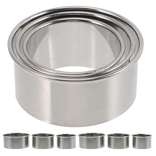 NUOBESTY 9 Stück Edelstahl Teigtaschenausstecher Runder Teigtaschenformer mit Glatter Oberfläche Ergonomisch und Vielseitig für Küche Haushalt