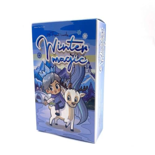 Generisch Winter Magic Tarotkarten Tarotkarten mit Ratgeber Tarotdeck für Anfänger Winter Magic Tarot Cards