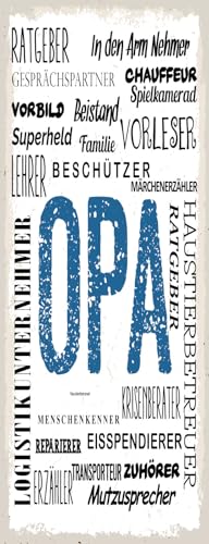 vianmo Holzschild 27x10 cm Opa Beschützer Beistand Ratgeber Deko Geschenk Schild