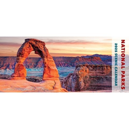National Parks 2025 Panorama-Wandkalender, 38,1 x 16,5 cm
