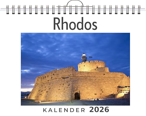 Rhodos: (Wandkalender 2026, Kalender DIN A4 quer, Monatskalender im Querformat mit Kalendarium, das perfekte Geschenk)