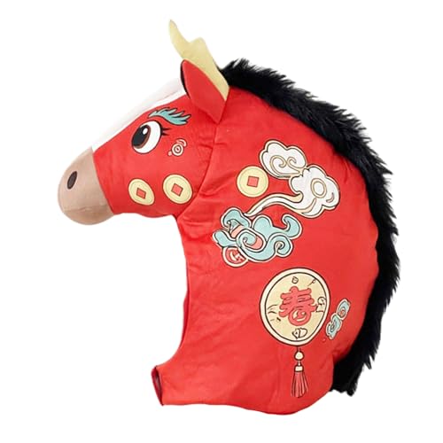 Generisch -Gesichtsmaske – Mondzyklus, pelziger Kopfschmuck, gepolsterte Silhouette, lustiges, lebensechter, samtiger Bezug, skurrile Fantasy-Ausrüstung, charaktervolles Outfit-Element | Photobooth