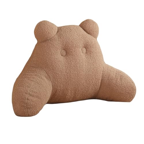Mingfuxin Lesekissen für Bett und Sofa, Lesekissen für Kinder und Erwachsene zum Aufsitzen im Bett, Rückenlehnen-Lesekissen, Armlehnen-Stützkissen mit abnehmbarem Bezug zum entspannten Fernsehen
