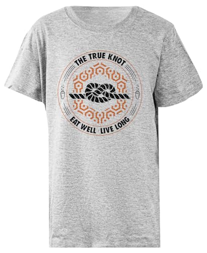 Wahrer Knoten Graues Kinder-T-Shirt Aus Basic-Baumwolle