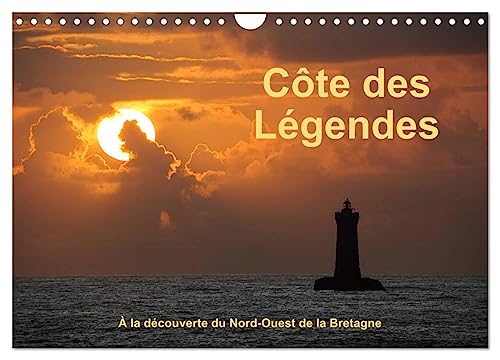 Côte des Légendes À la découverte du Nord-Ouest de la Bretagne (Wandkalender 2025 DIN A4 quer), CALVENDO Monatskalender