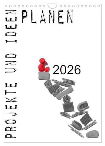 Projekte und Ideen planen (Wandkalender 2026 DIN A4 hoch), CALVENDO Monatskalender: Planer mit großen Feldern, um Projekte und Ideen im Blick zu behalten (CALVENDO Spass)