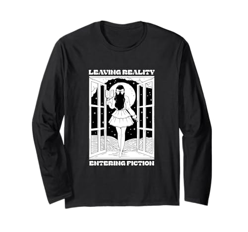 Die Realität verlassen und Romane lieben Langarmshirt