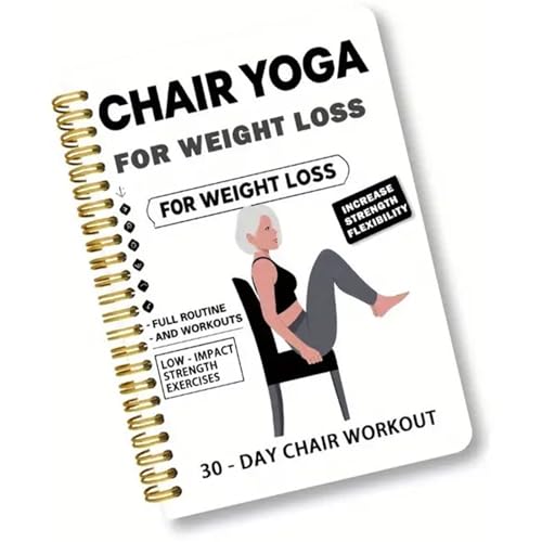 Fitness Übungsbuch Für Senioren Stuhl Yoga Programm Tagebuch Ältere Menschen 30-Tage Illustriertes Trainingsprogramm Zu Hause Fitness Ratgeber Ältere Menschen