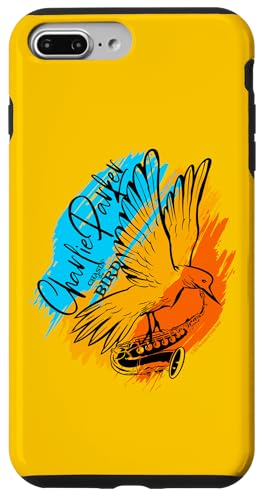Charlie Parker Mehrfarbiger Vogel mit Saxophon Hülle für iPhone 7 Plus/8 Plus