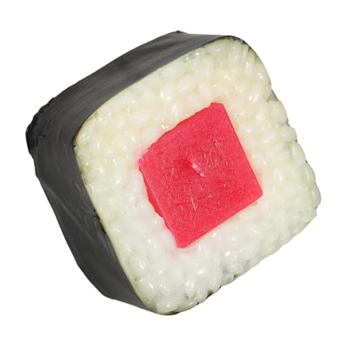 SOPOTUTU Sushi-Modell Sushi-geburtstagsdekorationen Gefälschtes Sushi Künstliche Nahrungsmittel Zur Ausstellung Sushi-simulationsmodell Sushi-Ornament Reisbällchen-Modell PVC
