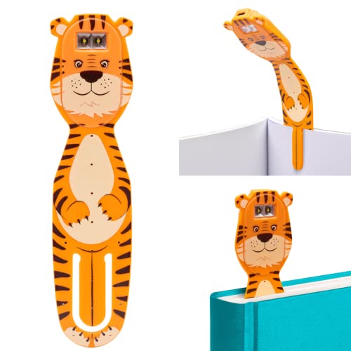 Flexilight wiederaufladbare Leselampe | 2 in 1 Lesezeichen Buch Licht | LED Clip On Leselampe | Kinder und Erwachsene Buchlampe | Buchzubehör | Geschenk für Leser, Buchliebhaber