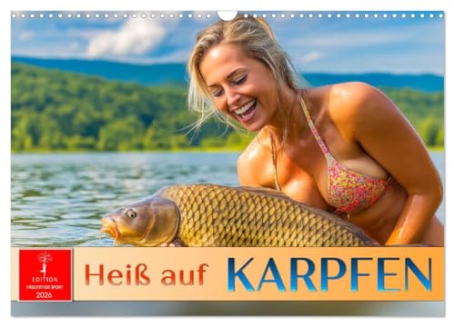 Heiß auf Karpfen (Wandkalender 2026 DIN A3 quer), CALVENDO Monatskalender: Starke Fänge, schöne Momente, echte Leidenschaft. (CALVENDO Sport)