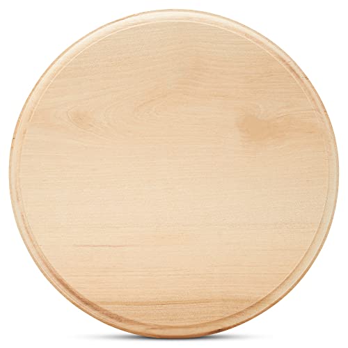 Unlackierte Holzkreise, 20,3 cm, 1 Stück, runde Holztafeln, unlackierte Holzkreise zum Basteln, Wurstbrett, von Woodpeckers