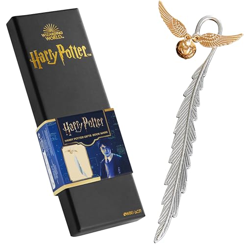 Harry Potter Lesezeichen - Der goldene Schnatz Lesezeichen aus Metall in edler Geschenkbox - Geschenk für Leseratten