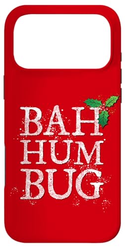 Hülle für iPhone 17 Pro Max Anti-Weihnachtszitat von Dickens Scrooge EIN Bah Humbug