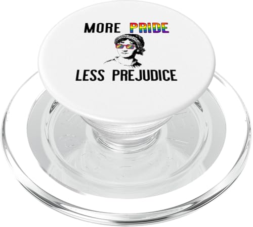 More Pride Less Prejudice: Jane Austen LGBT Sonnenbrille Meme PopSockets PopGrip für MagSafe