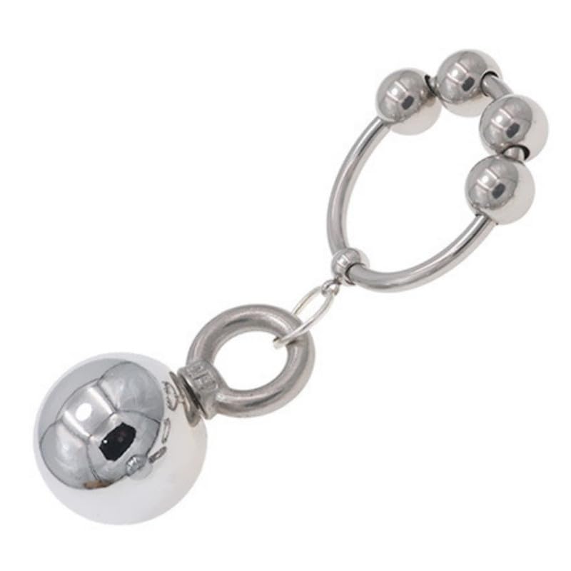 ZeeKoug MäNnliche Roman Metall Gewicht Kugel + 25mm Ring ZubehöR, Tragbar, Paar Spaß Stretching Fitness ZubehöR, Originalgeschenk (Single Ball)